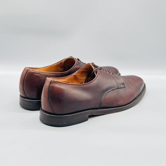 Allen Edmonds Shoes Mens 13 Brown Leather Derby Oxford Dress Almond Toe Lace Up main image 4